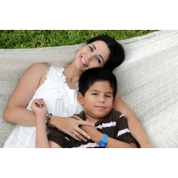 Naturhvid Mexicansk Hngekje i fleksibelt net