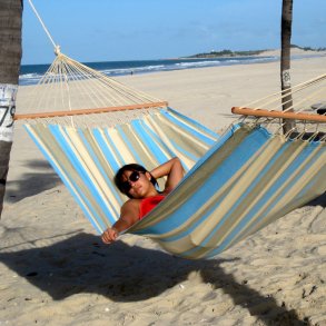 Pastel farvet hngekje i stof, Outdoor PRO Textil