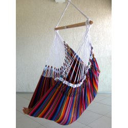 Indigo Hngekjestol i chic farverigt stof 