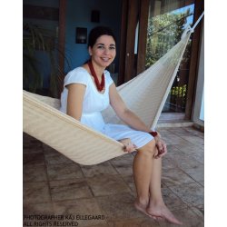 Naturhvid mexicansk hngekje - size 4