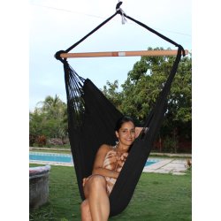 PRO hngestol - Sort outdoor textil