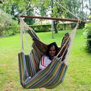 Dunas PRO hngestol i farverigt outdoor stof. 