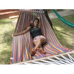 Stof hngekje med rundstokke