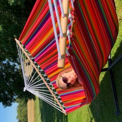 Outdoor PRO hngekje med 160 cm trstok