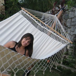 Romantica hngekje med ekstra brede rundstokke