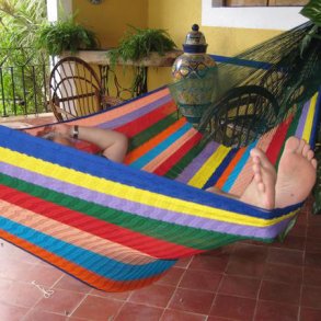 Udeliv hngekje XXL Coated mexicansk net hngekje C6