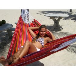 Farverig stofhngekje til 1 person - Guatemalamix