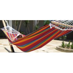 Stofhngekje i striber og med rundstokke