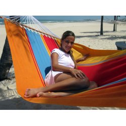 Sommerfrisk hngekje med 118 cm brede rundstokke