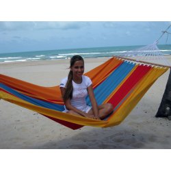 Sommerfrisk hngekje med 118 cm brede rundstokke