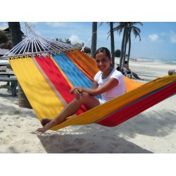 Sommerfrisk hngekje med 118 cm brede rundstokke