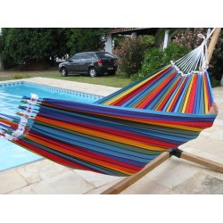 Regnbue farvet stof hngekje