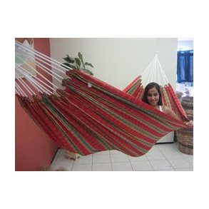 Textil Hngekje i rdt ternet stof