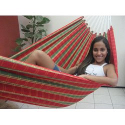 Textil Hngekje i rdt ternet stof