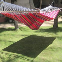 Strk farverig stofhngekje med Mexico Pink 160cm