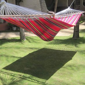 Strk farverig stofhngekje med Mexico Pink 160cm