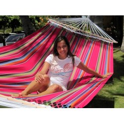 Strk farverig stofhngekje med Mexico Pink 160cm