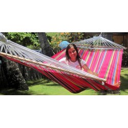 Strk farverig stofhngekje med Mexico Pink 160cm