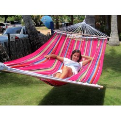 Strk farverig stofhngekje med Mexico Pink 160cm