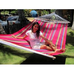 Strk farverig stofhngekje med Mexico Pink 160cm