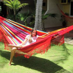 EXTREMO hngekje i Extra slidstrkt stof med PYNT