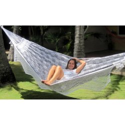 SORT HVID DECO hngekje med border og pynt