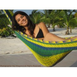 Medium hngekje i coated bomuldsnet