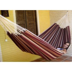 Strk stof hngekje i Striber med Vinrdt look