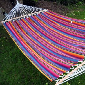 Indigo hngekje med udstrakt 140 cm rundstokke