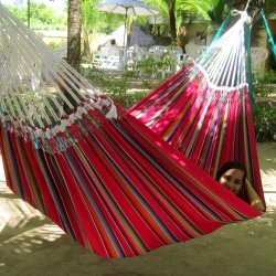 Stofhngekje i Mexico Rosa stribet. Remanso style