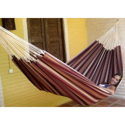 Formosa Mocca stribet strk stof hngekje