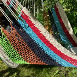 Hngekjestol - Stribet bomulds Net