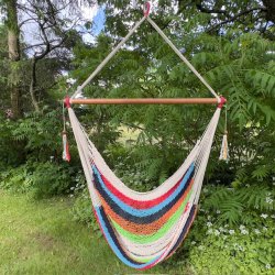 Hngekjestol - Stribet bomulds Net