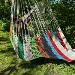 Hngekjestol - Stribet bomulds Net