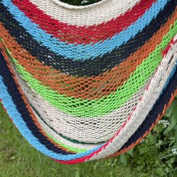 Hngekjestol - Stribet bomulds Net