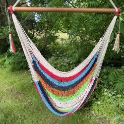 Hngekjestol - Stribet bomulds Net