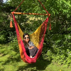 Tequila Hngestol i Net - klassiske farver med Gul Orange Rd