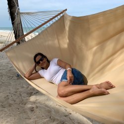 Excellent PRO hngekje med 140 cm trstokke - ensfarvet beige