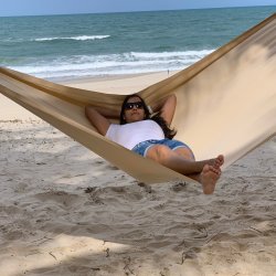 Excellent PRO hngekje med 140 cm trstokke - ensfarvet beige