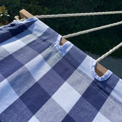 Billig Hast Hngekje med blt hvidt tern