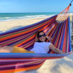 Indigo Fantasia Hngekje. Dobbelt hngekje der er velegnet til 1 eller 2 personer. 