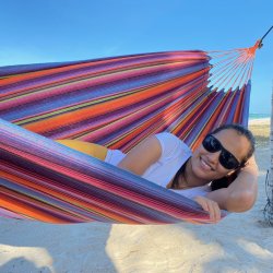 Indigo Fantasia Hngekje. Dobbelt hngekje der er velegnet til 1 eller 2 personer. 