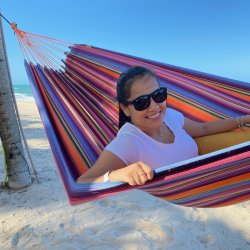 Indigo Fantasia Hngekje. Dobbelt hngekje der er velegnet til 1 eller 2 personer. 