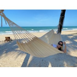 Naturhvid stofhngekje