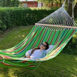 Hngekjen i ny bomuld med tvrpinde