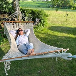 Indisk Hawaii Hngekje med pyntkant og ekstra kraftige Snorre.