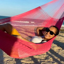 Pink mexicansk hngekje i net