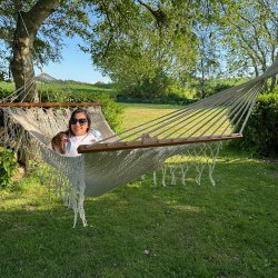 Indisk Hawaii Hngekje med pyntkant og ekstra kraftige Snorre.