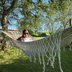 Indisk Hawaii Hngekje med pyntkant og ekstra kraftige Snorre.