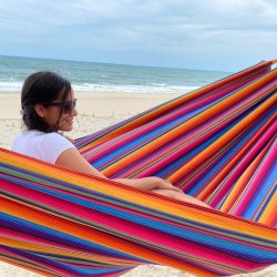 HNGEKJE Formosa. Stor Strk Indigo Hngekje 
